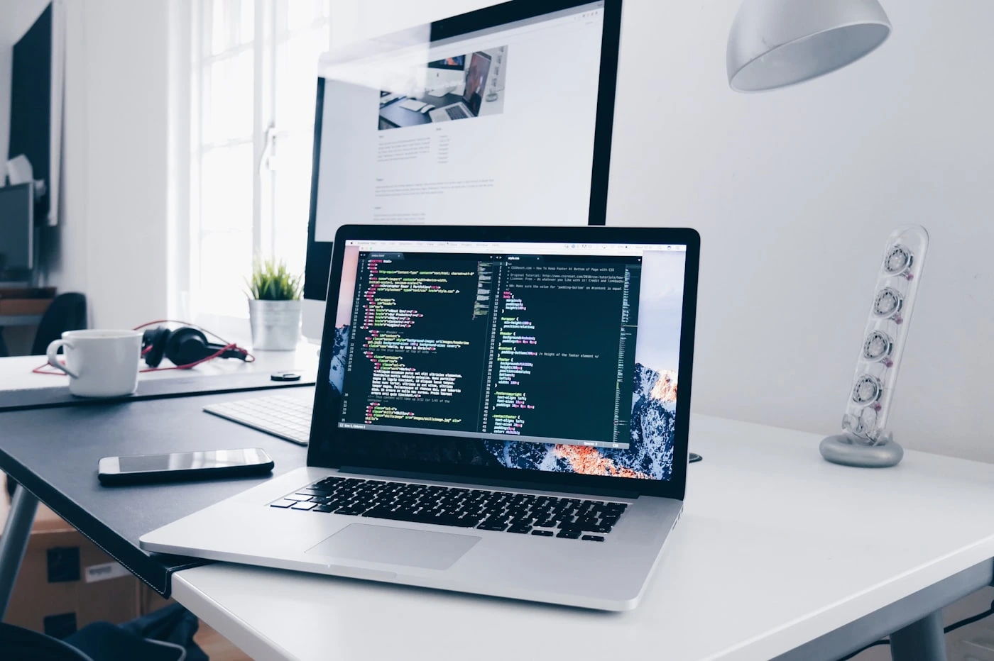 Premium website design workspace